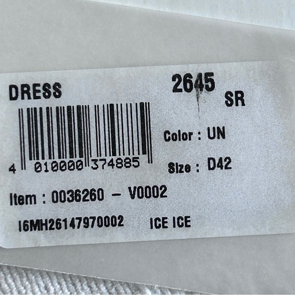 Iceberg Dress Women's Size D42 (CDN 8) Maxi Length Blue/Black Designer Milano - Picture 9 of 10